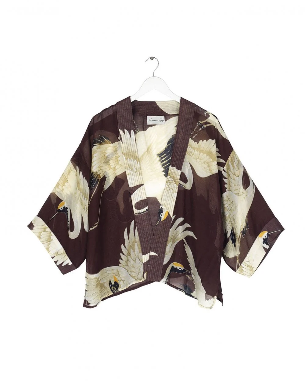 Stork Burgundy Kimono - Image 3