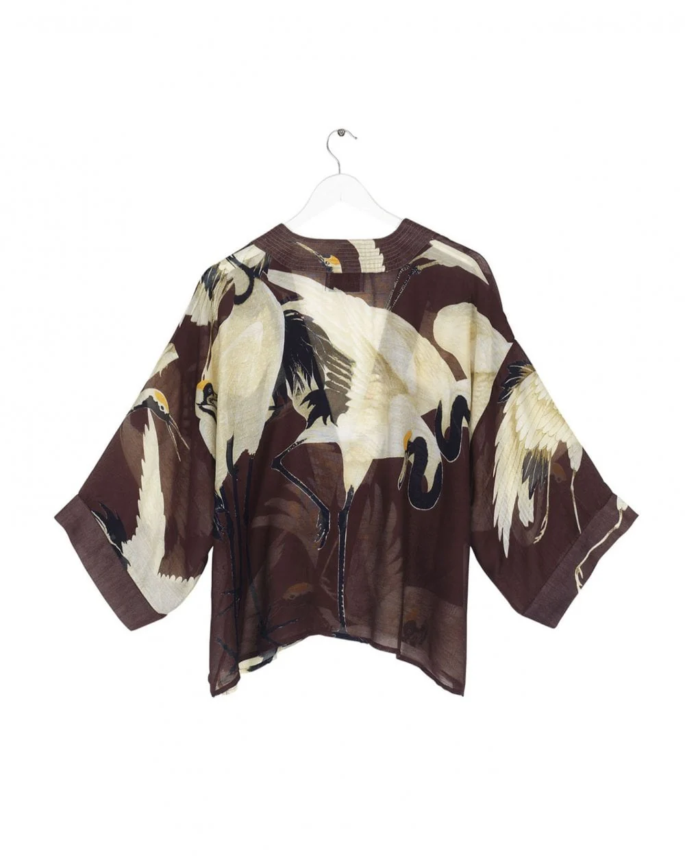 Stork Burgundy Kimono - Image 4