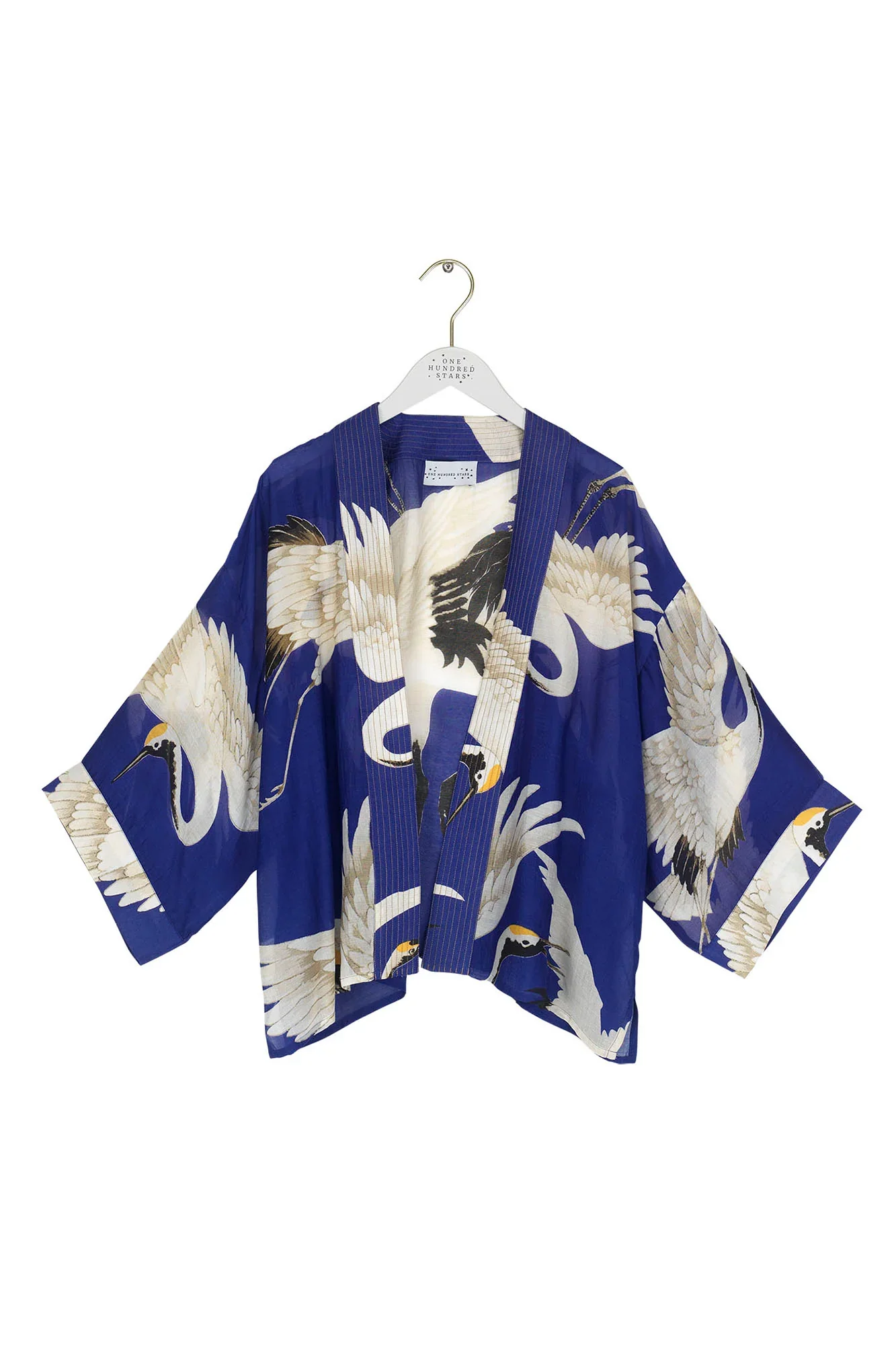 Stork Royal Blue Kimono - Image 6