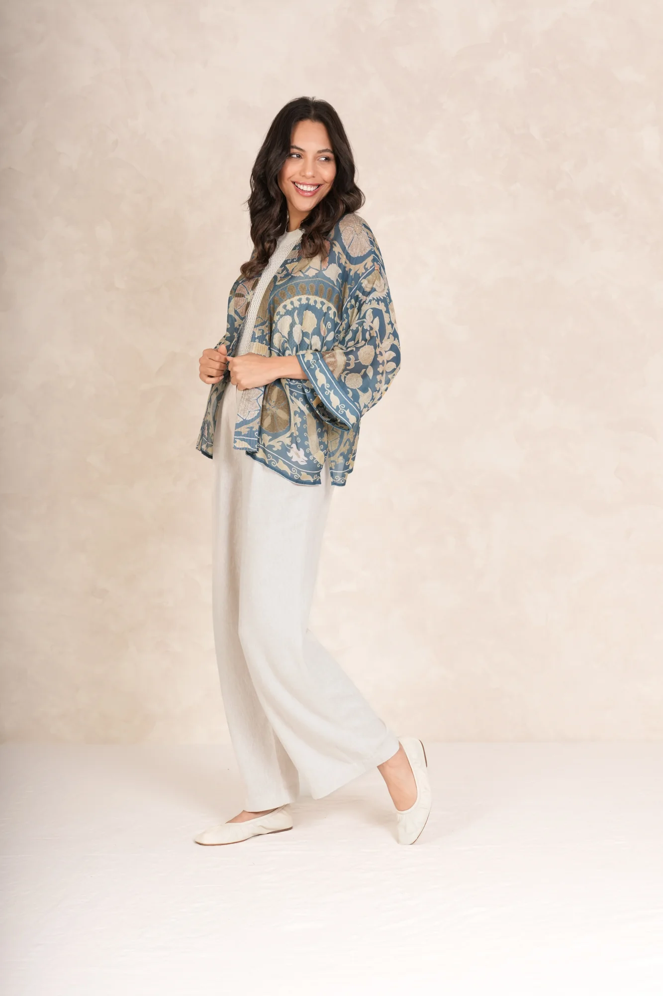 Susani Blue Kimono - Image 4