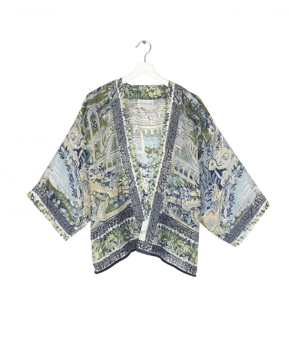 Tapestry Sea Blue Kimono - Image 2