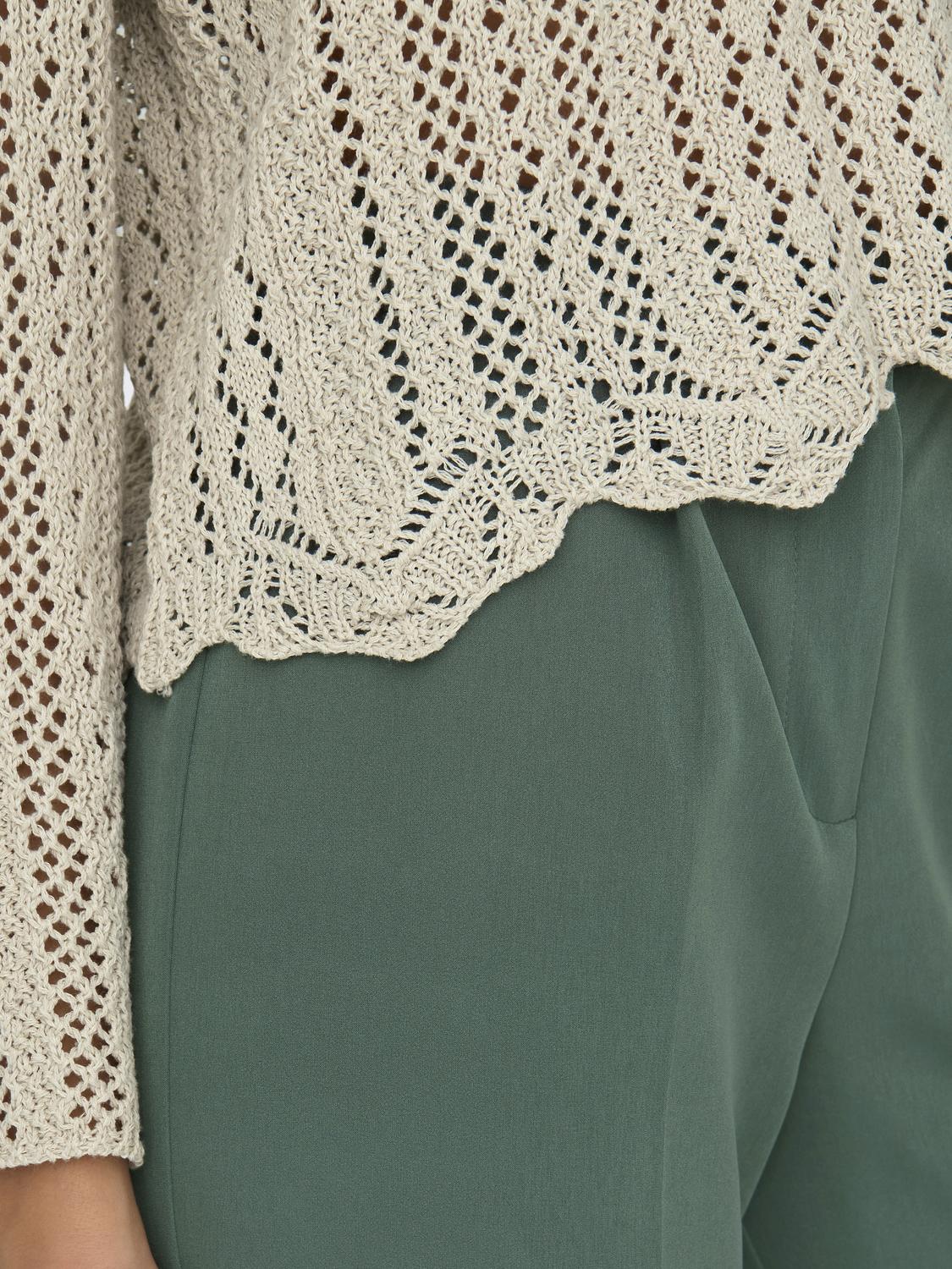 Cropped Knitted Pullover - Image 11