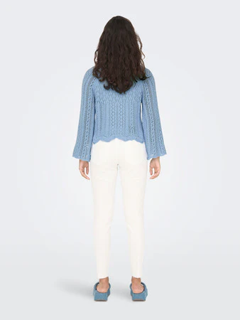 Cropped Knitted Pullover - Image 17