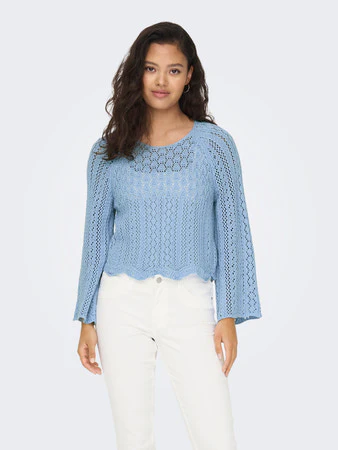 Cropped Knitted Pullover - Image 18