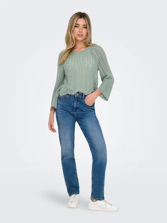 Cropped Knitted Pullover - Image 19