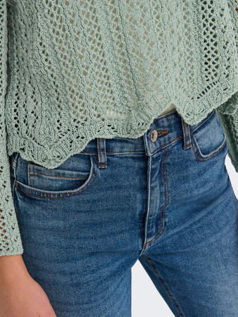 Cropped Knitted Pullover - Image 21