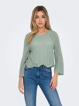 Cropped Knitted Pullover - Image 22