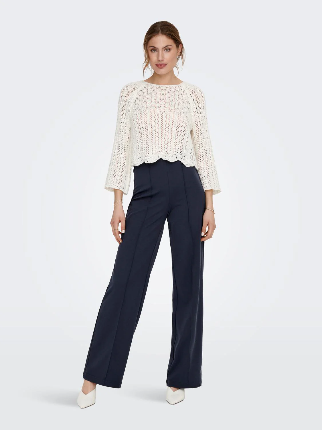 Cropped Knitted Pullover - Image 7