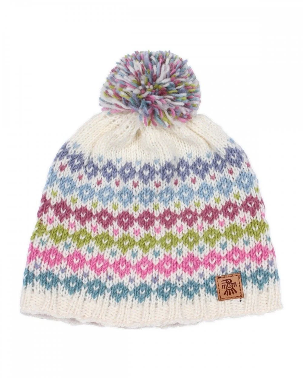 Whitstable Bobble Beanie Cream - Image 3