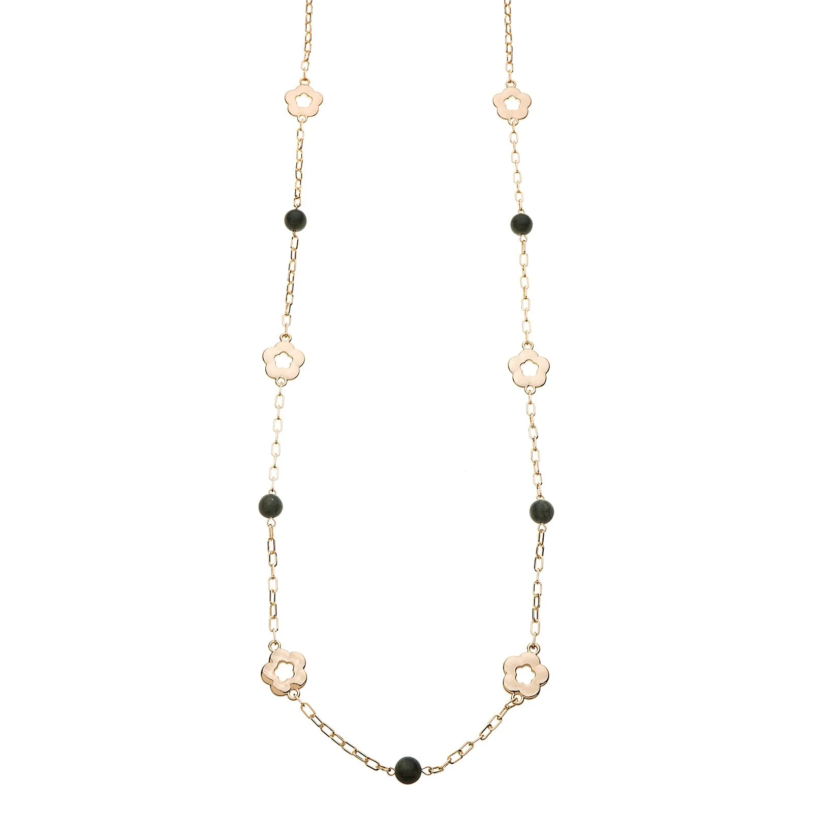 NECKLACE WITH SEMI PRECIOUS AGATE STONES