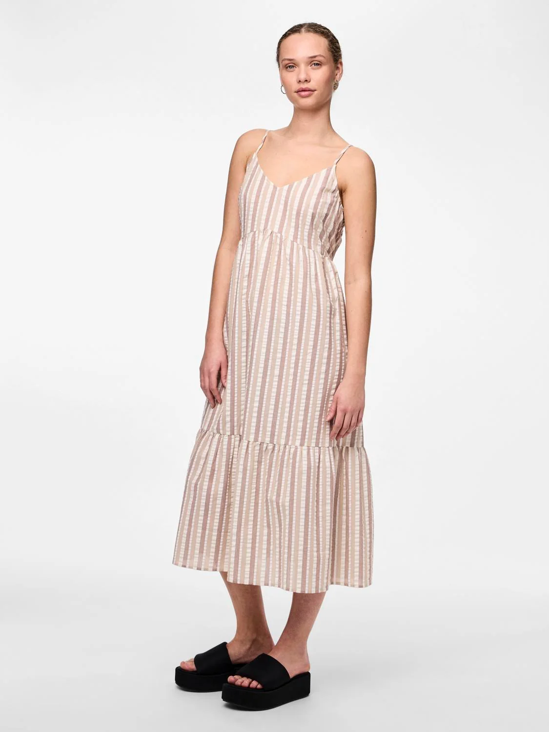 PCAITLYN Seersucker Midi Dress - Image 7