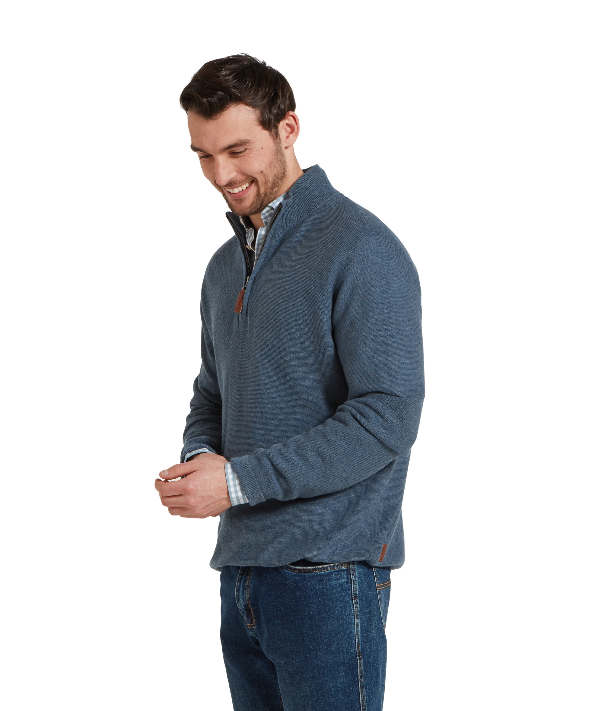 Porthleven Quater Zip Jumper - Image 10