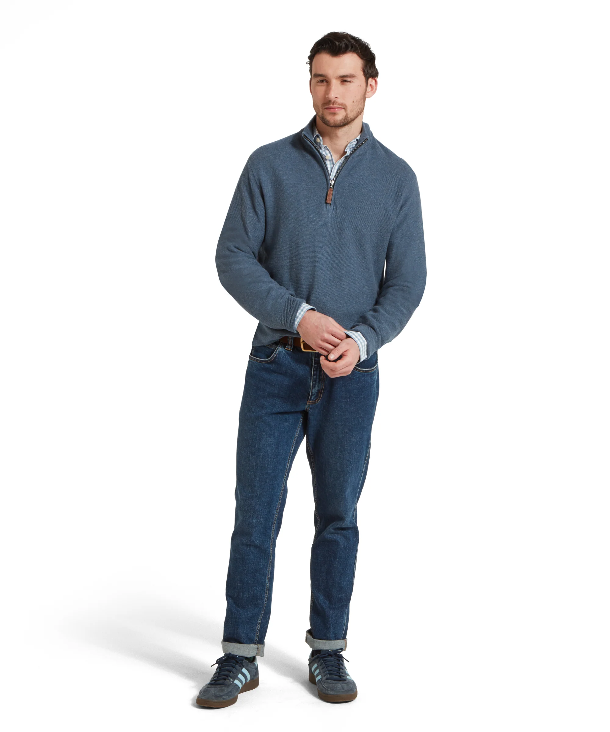 Porthleven Quater Zip Jumper - Image 11