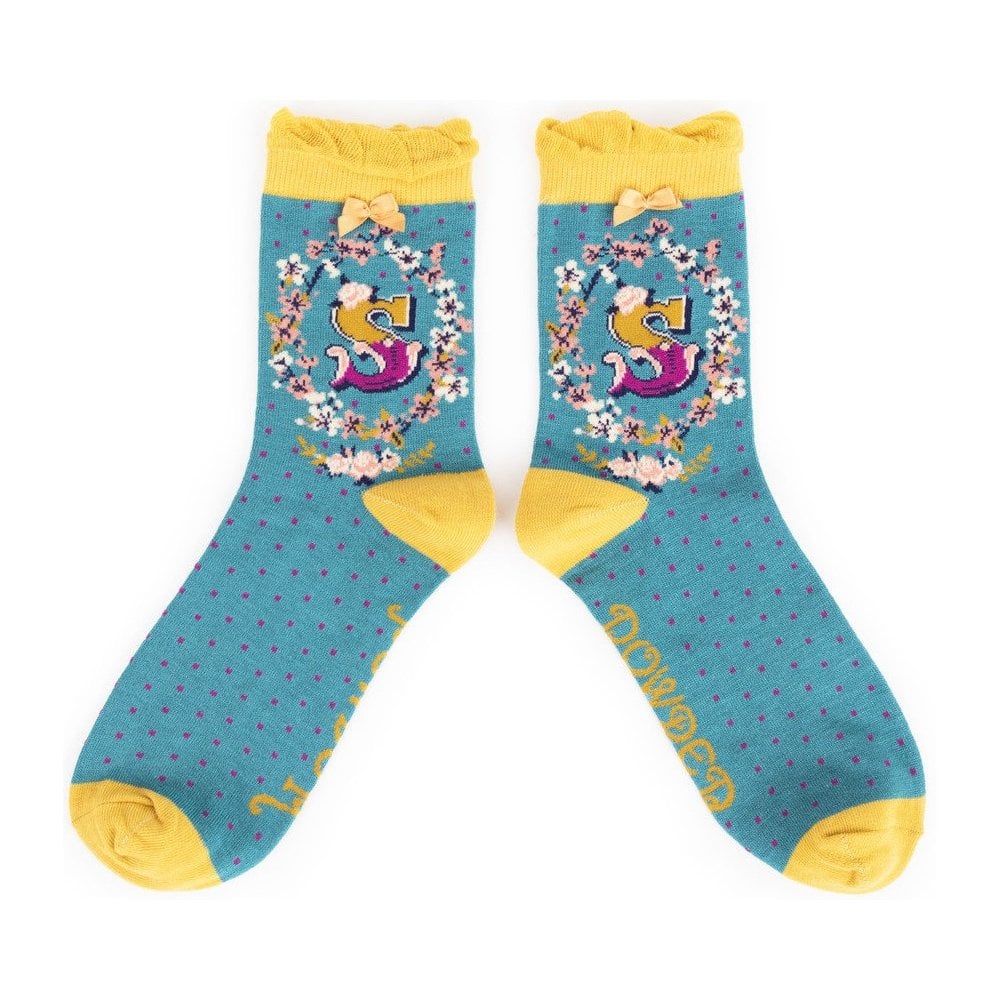 Ankle Sock- Letter S - Image 2