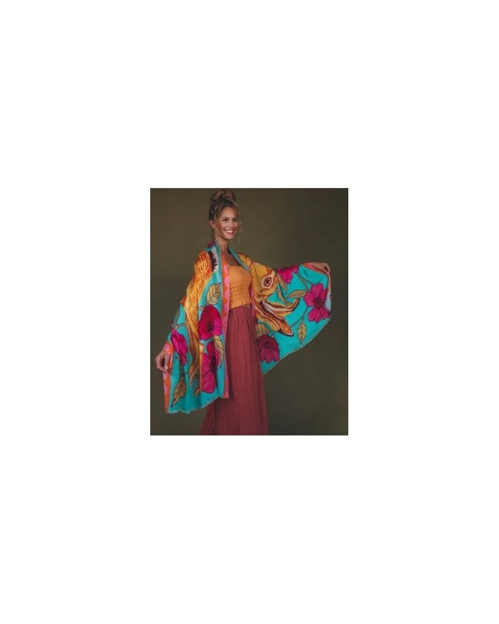 Hare Luxury Modal Print Scarf - Image 3