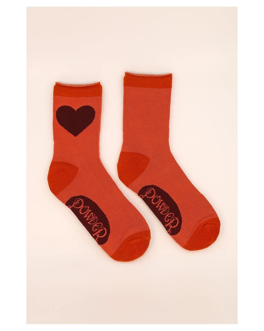 You Have My Heart Ankle Socks - Tangerine - Image 2