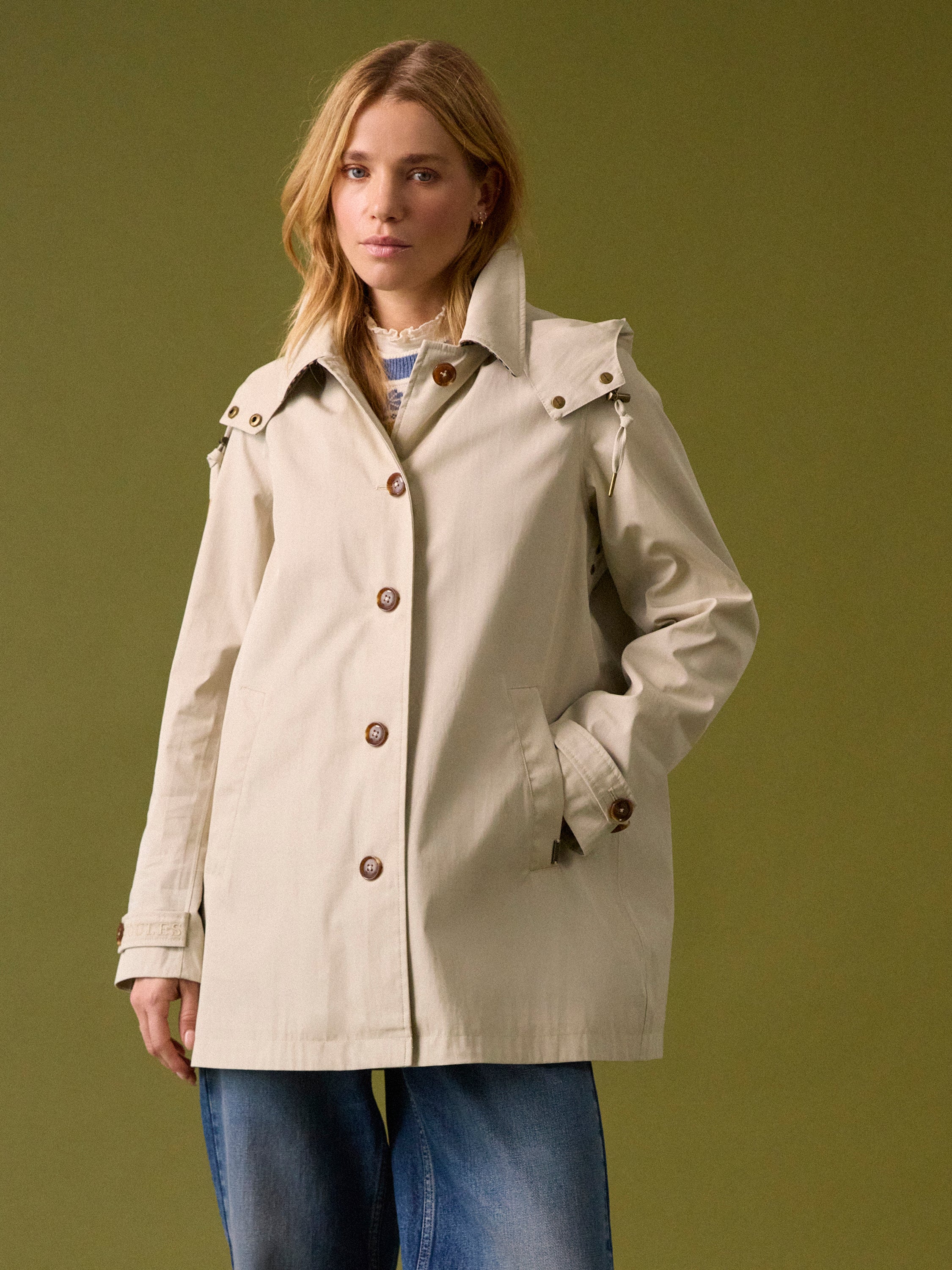 Rainmore Neutral Button Through Waterproof Raincoat