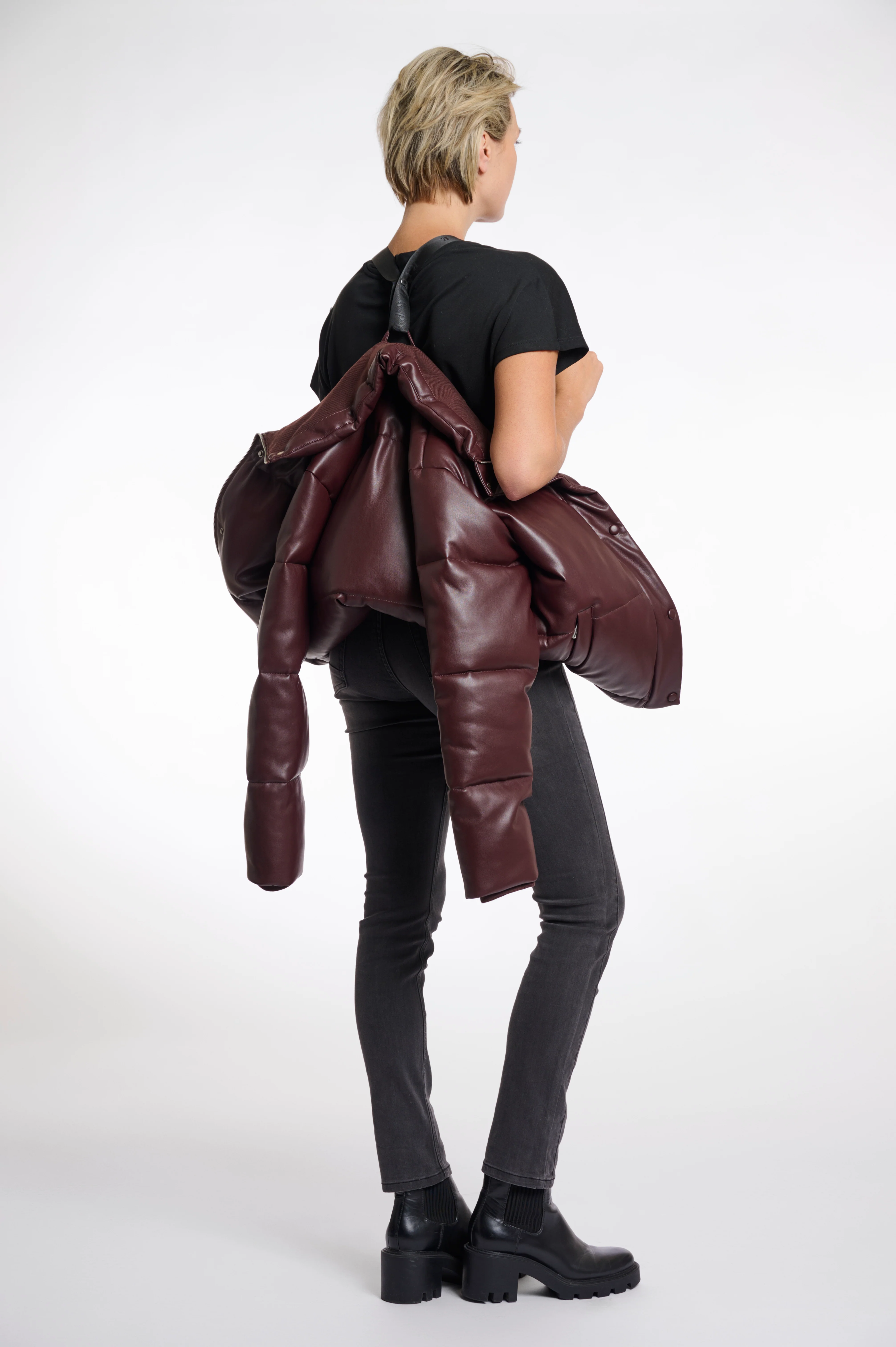 Padded PU jacket - Image 3