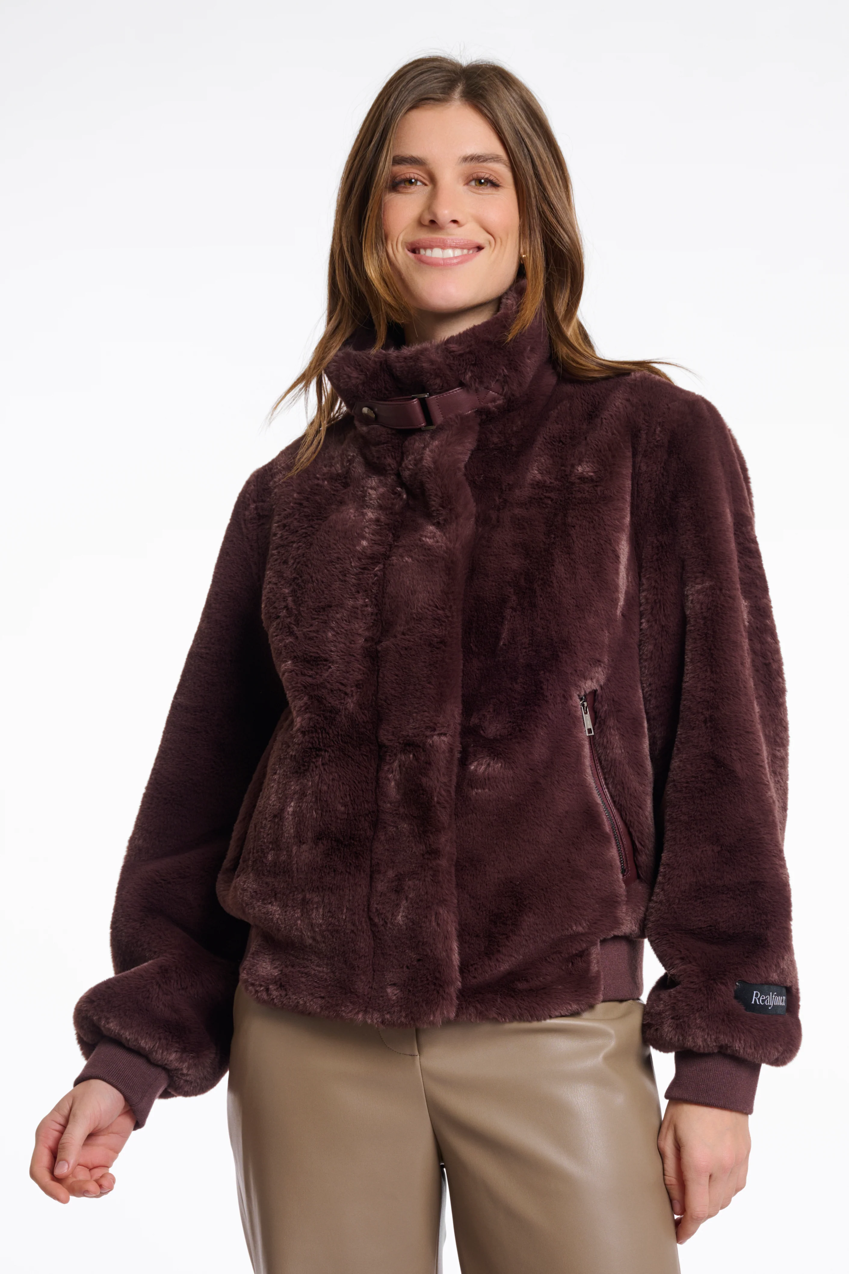Short Fake Fur Jacket - Image 3
