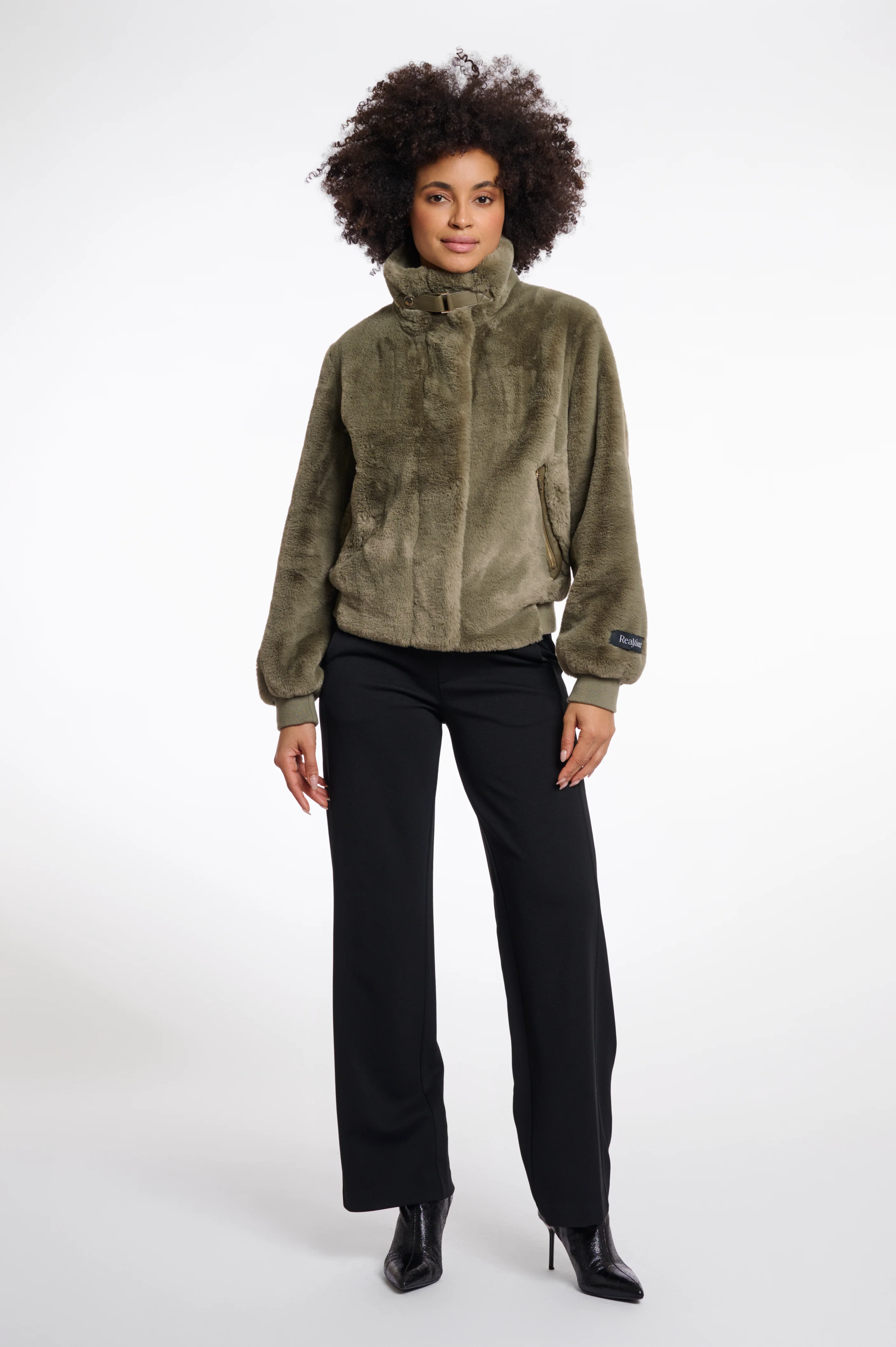 Short Fake Fur Jacket - Image 9