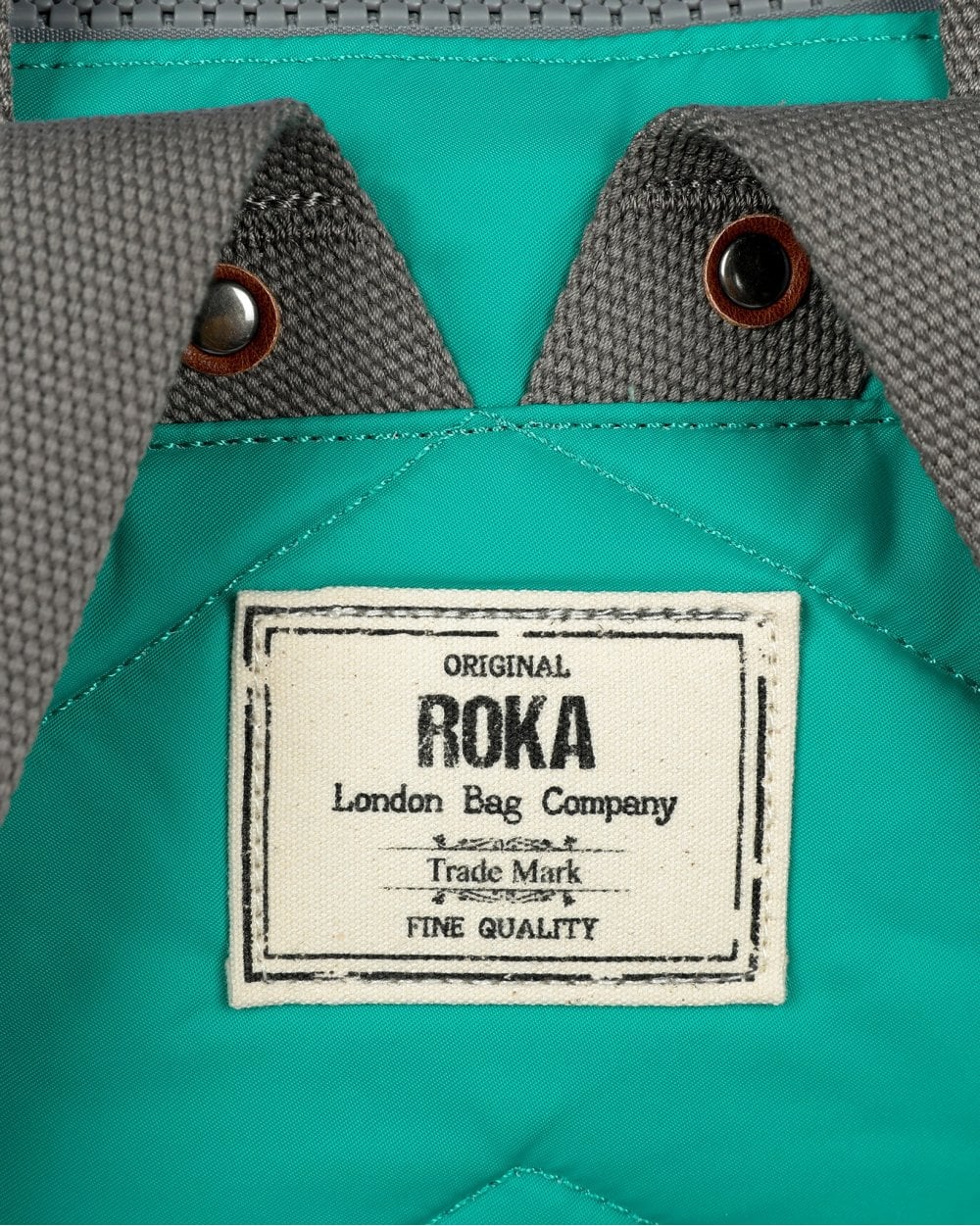 Bantry B Small Sustainable Nylon Rucksack Cyan - Image 5