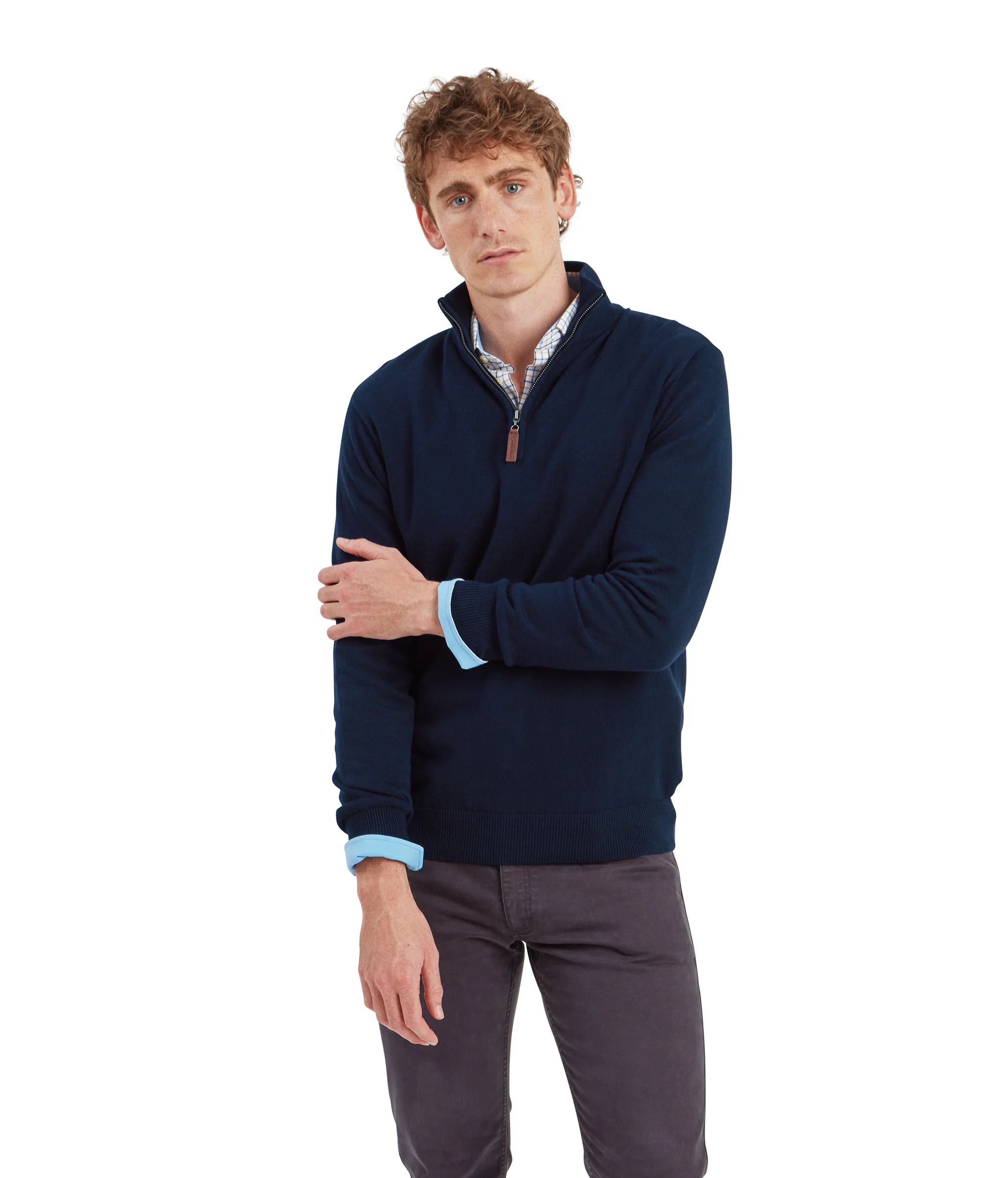 Calton Cotton Cashmere 1/4 Zip Jumper - Image 12