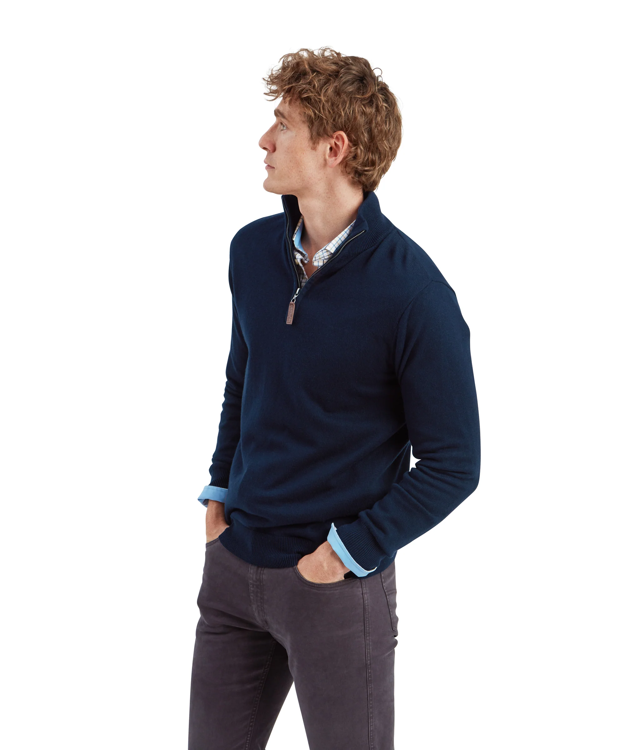 Calton Cotton Cashmere 1/4 Zip Jumper - Image 14