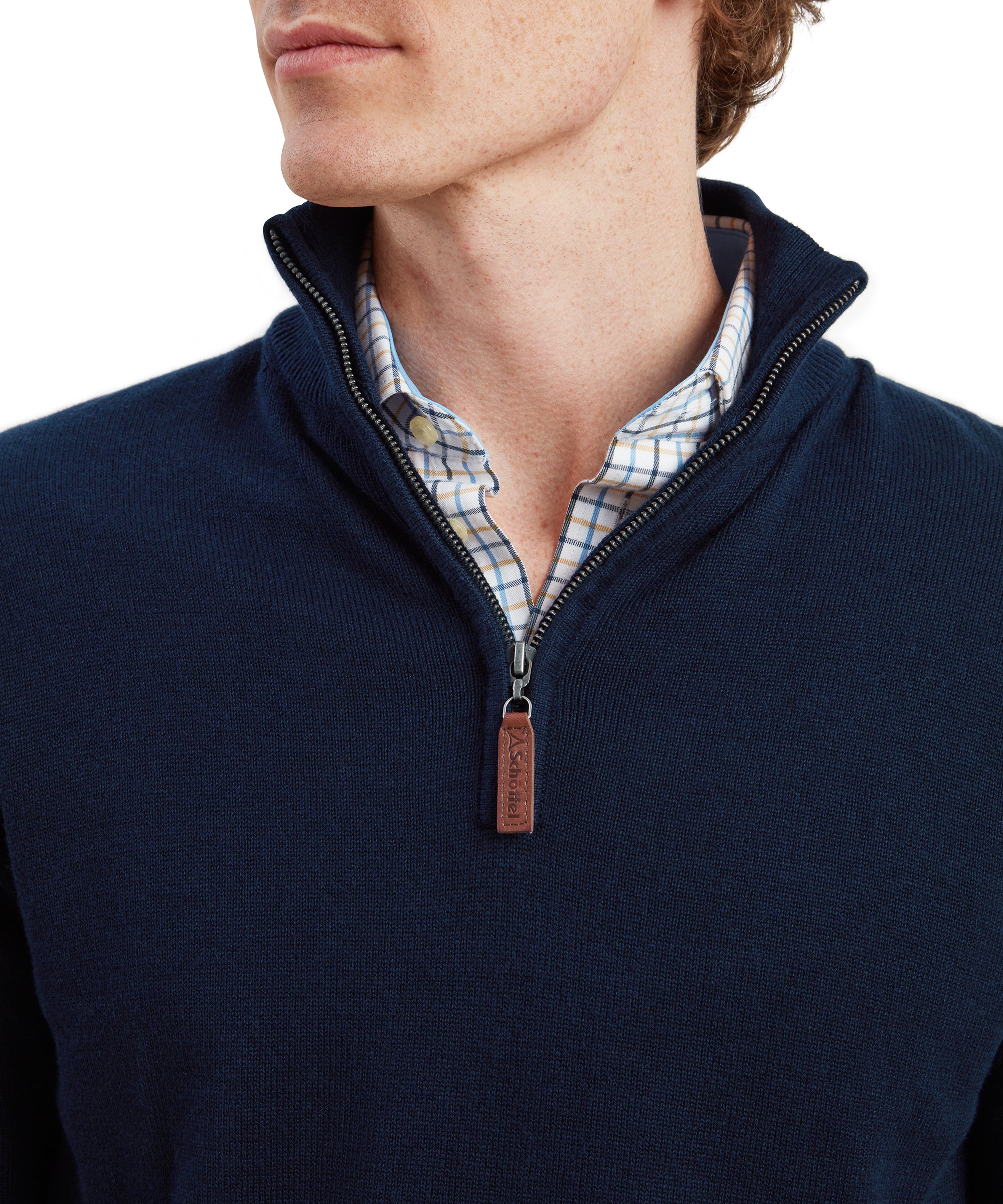 Calton Cotton Cashmere 1/4 Zip Jumper - Image 15