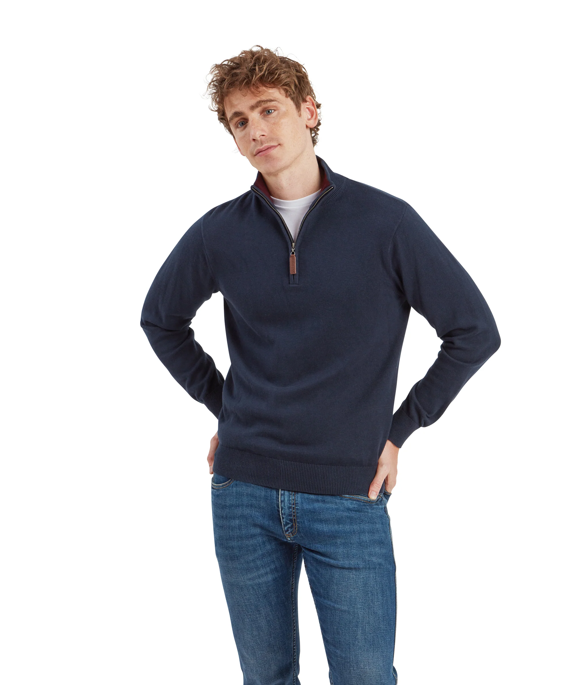 Calton Cotton Cashmere 1/4 Zip Jumper - Image 16