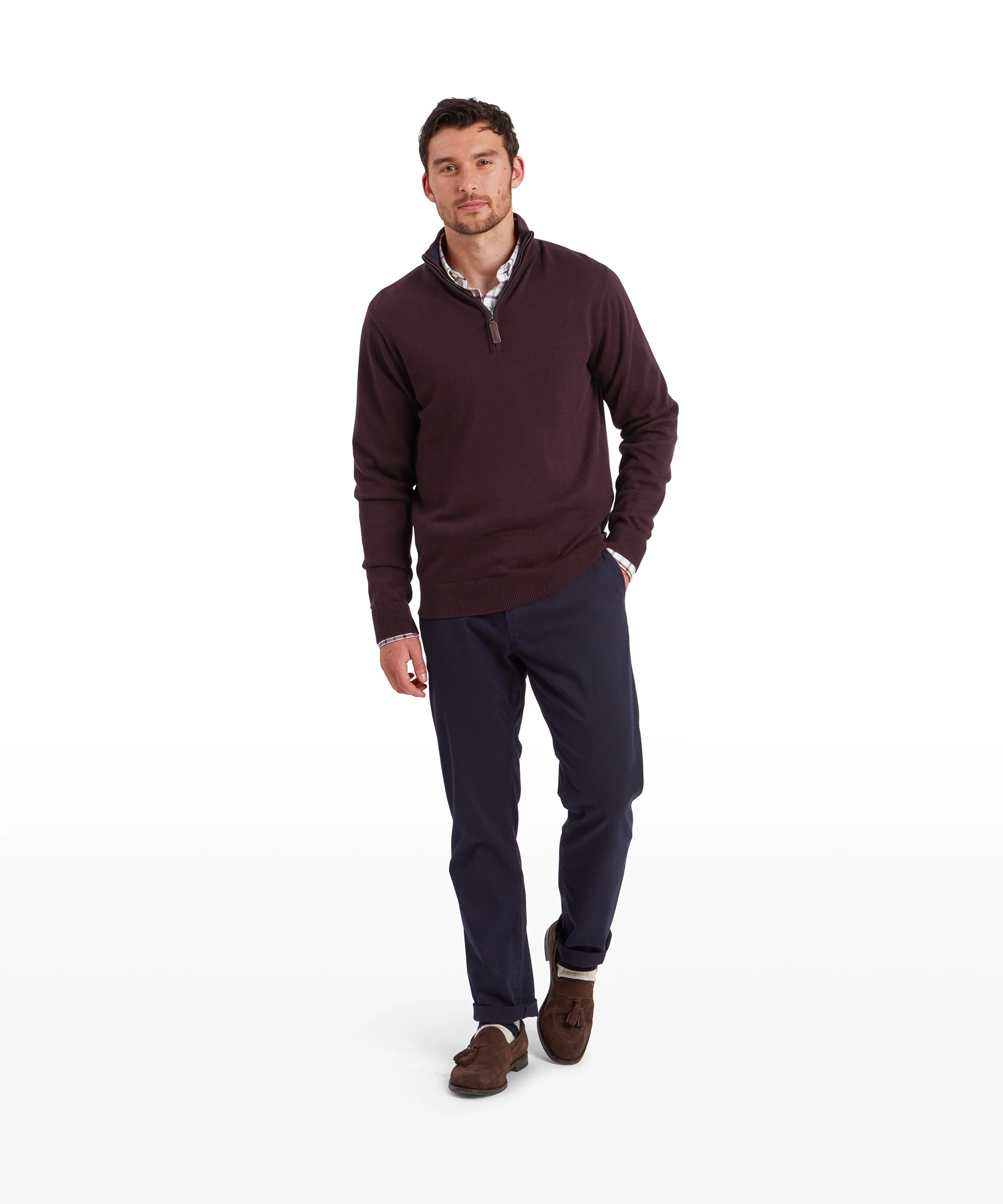 Calton Cotton Cashmere 1/4 Zip Jumper - Image 23