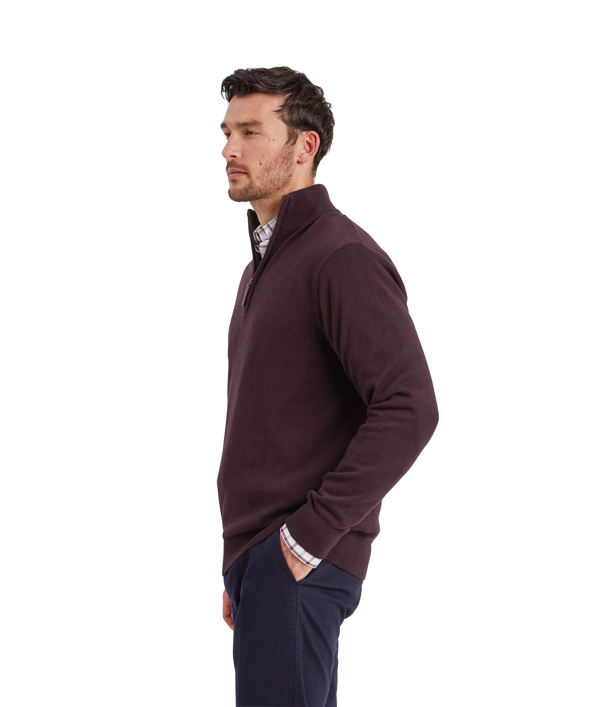 Calton Cotton Cashmere 1/4 Zip Jumper - Image 24