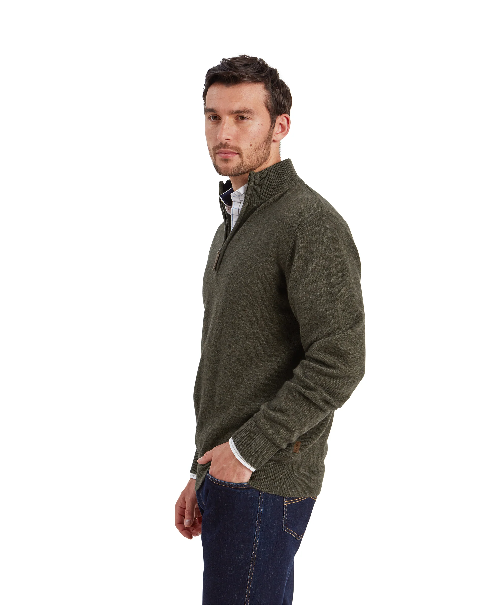 Calton Cotton Cashmere 1/4 Zip Jumper - Image 7