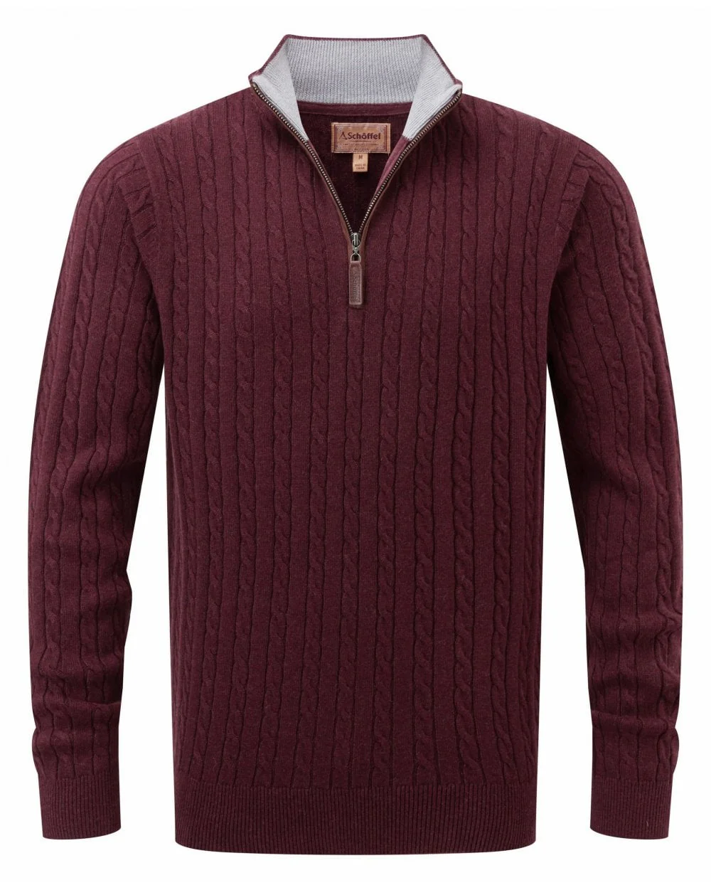 Cotton Cashmere Cable 1/4 Zip Jumper - Image 27