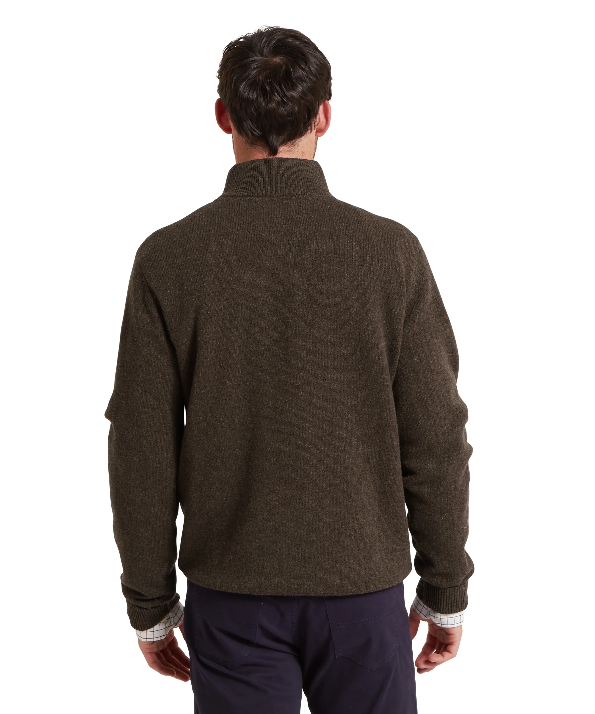 Lewis Lambswool 1/4 Zip Jumper - Image 12