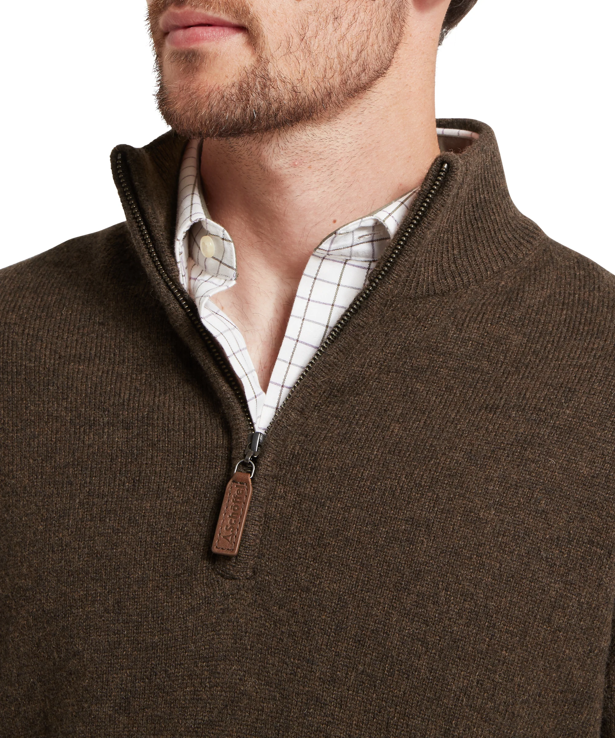 Lewis Lambswool 1/4 Zip Jumper - Image 13