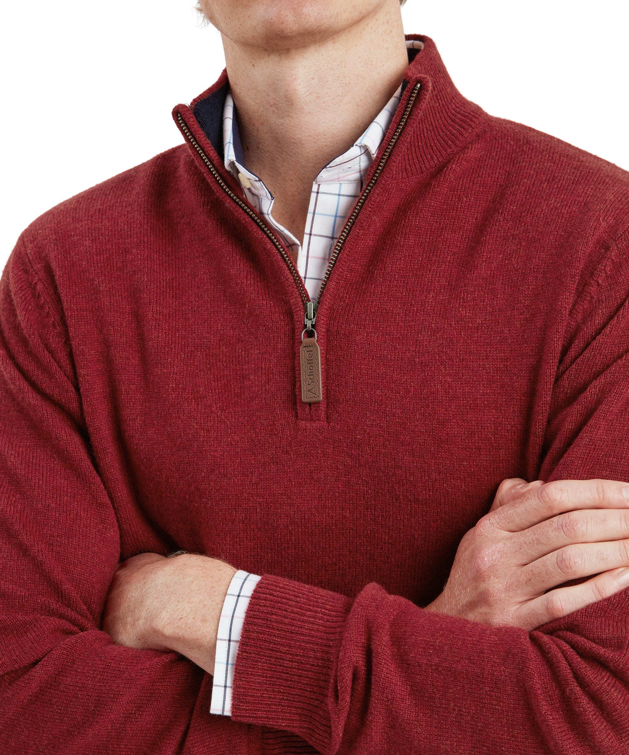Lewis Lambswool 1/4 Zip Jumper - Image 6