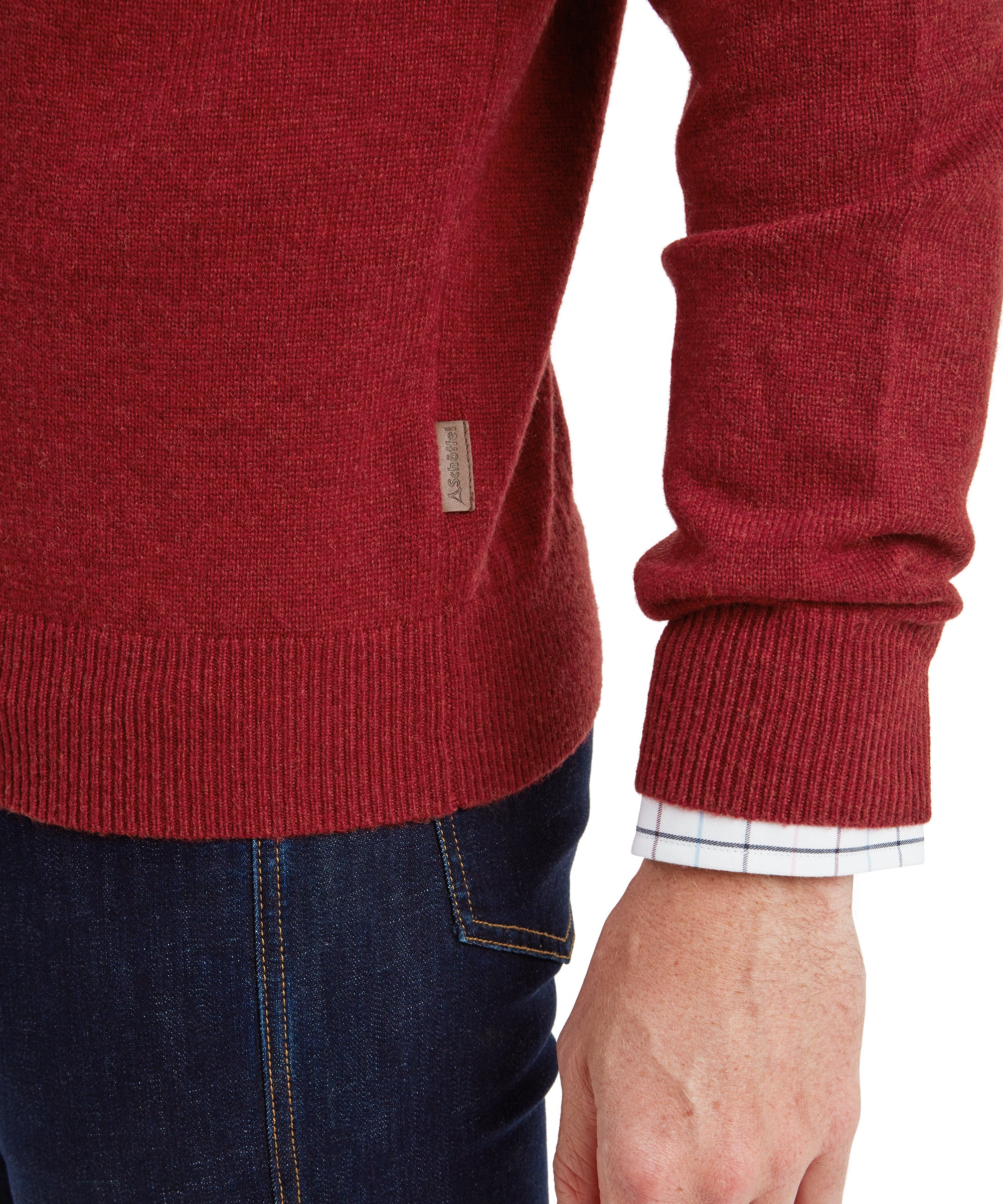 Lewis Lambswool 1/4 Zip Jumper - Image 7
