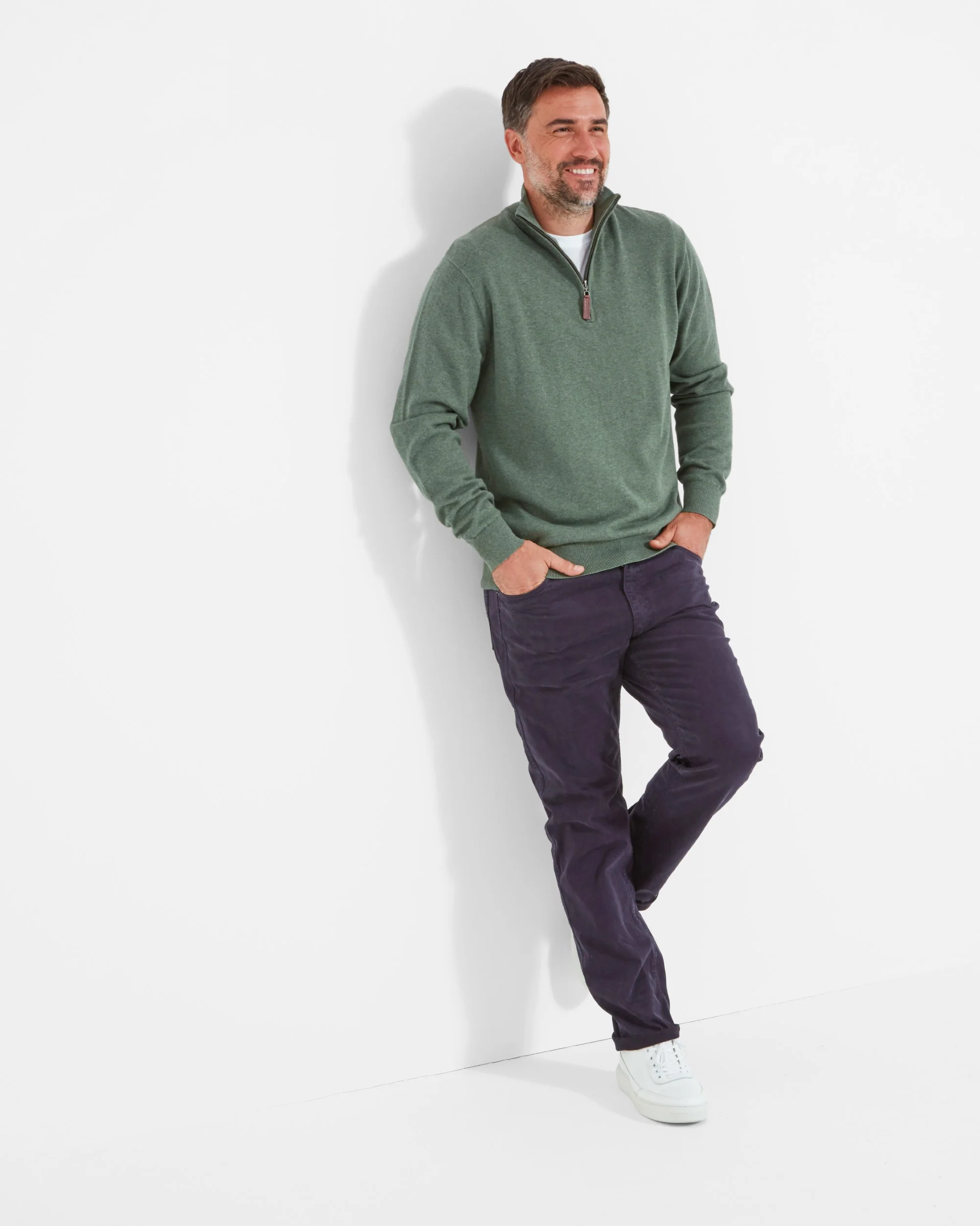 Porthmeor Pima Cotton 1/4 Zip - Image 5