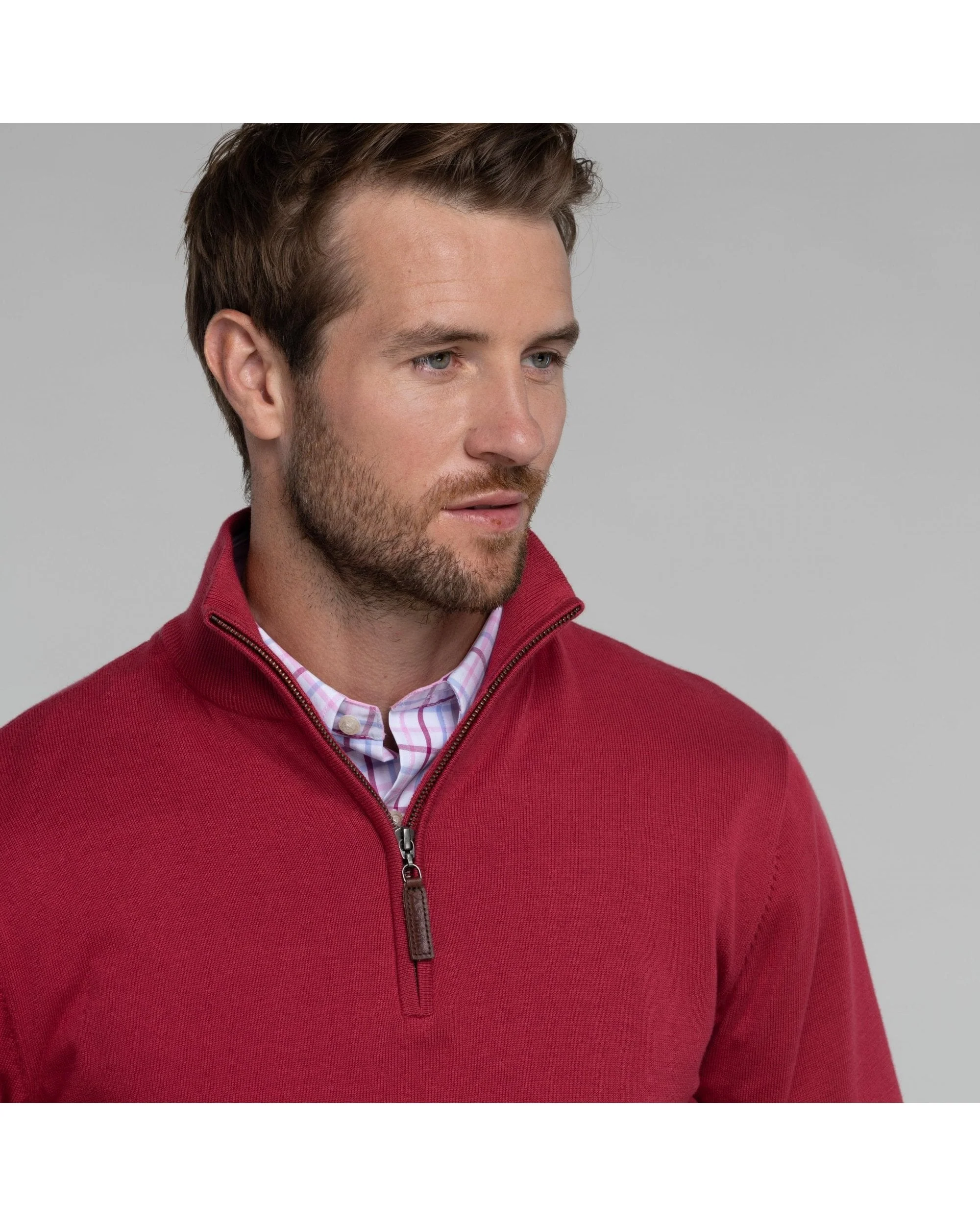 Porthmeor Pima Cotton 1/4 Zip - Image 8