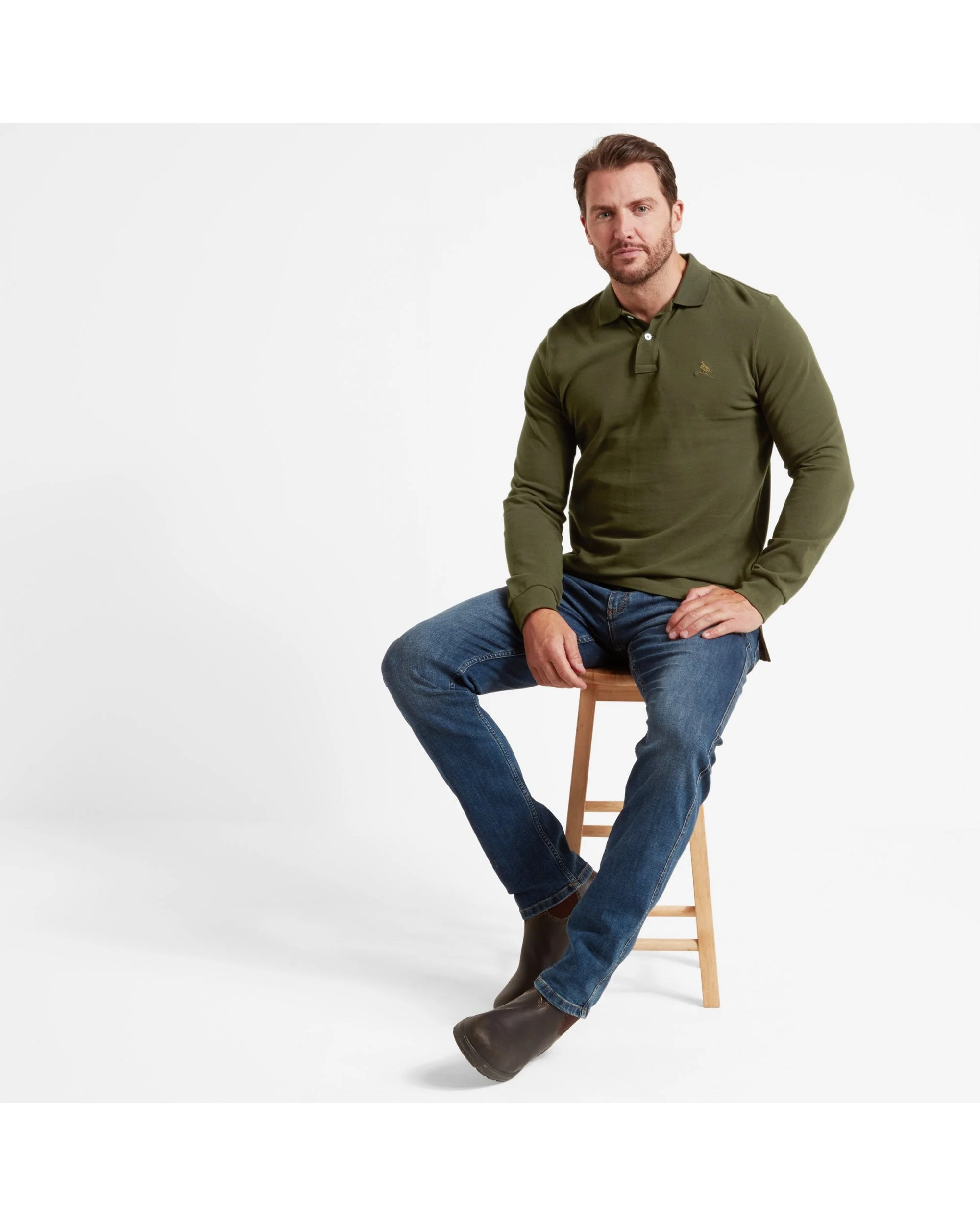 St Ives Long Sleeve Polo Shirt - Image 6