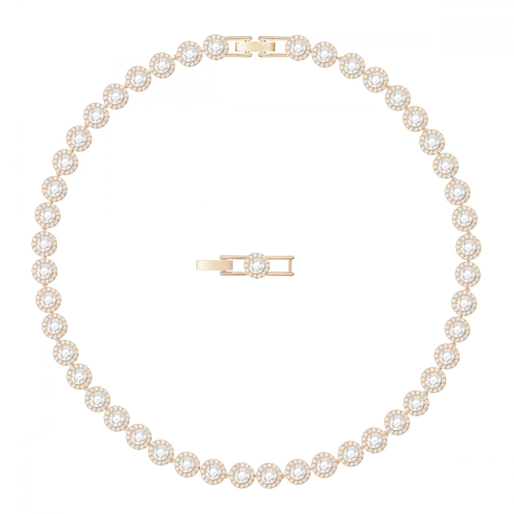 Angelic All-Around Necklace in Rose Gold and White - Image 2