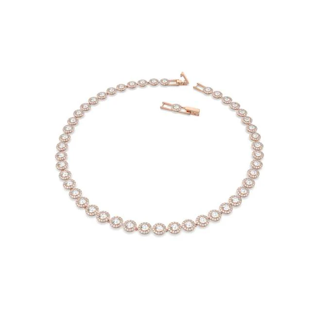 Angelic All-Around Necklace in Rose Gold and White - Image 4