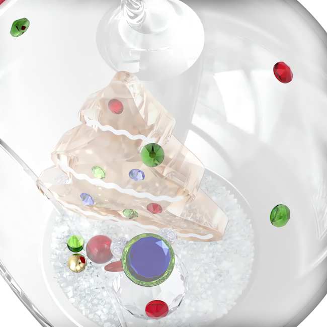 Holiday Cheers Tree and Snowman Ball Ornament - Image 2