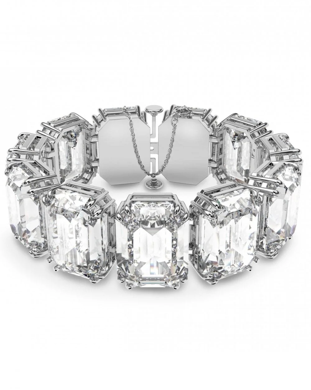 Millenia Octagon Cut Bracelet - Rhodium Plated