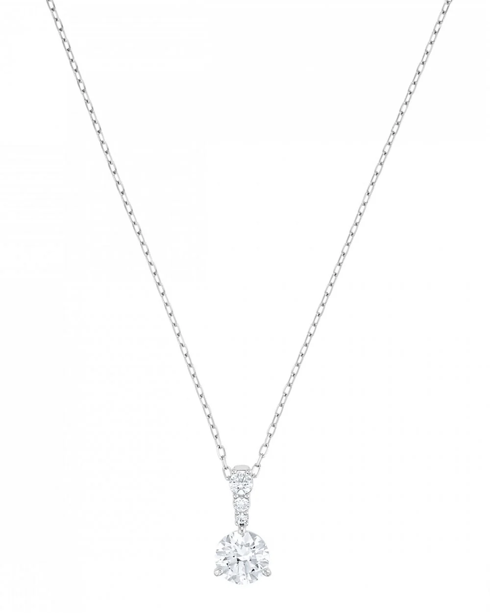 Solitaire Pendant White