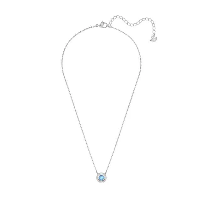 Sparkling Dance Round Necklace in Blue - Image 2