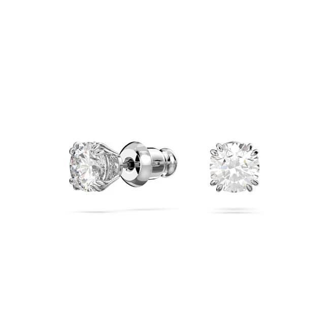 Stilla set, Round cut, White, Rhodium plated - Image 2