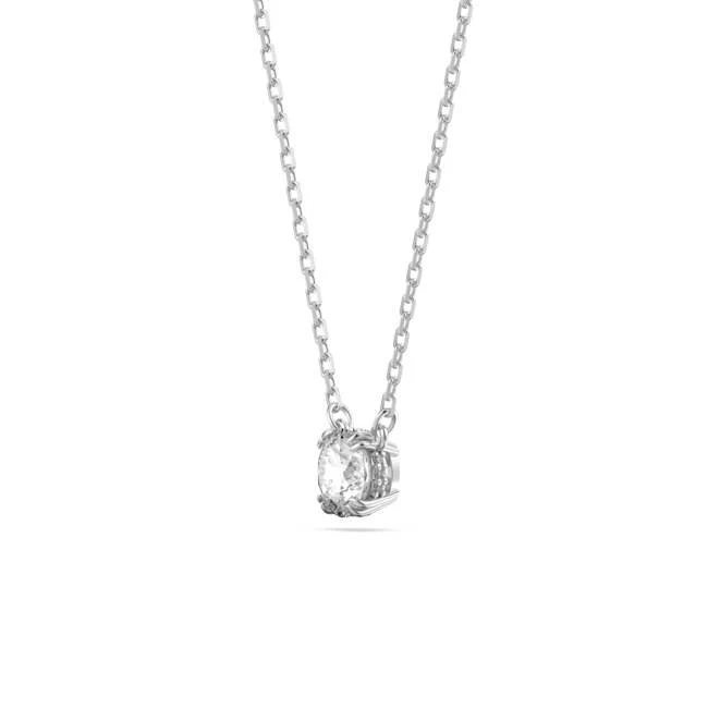 Stilla set, Round cut, White, Rhodium plated - Image 3