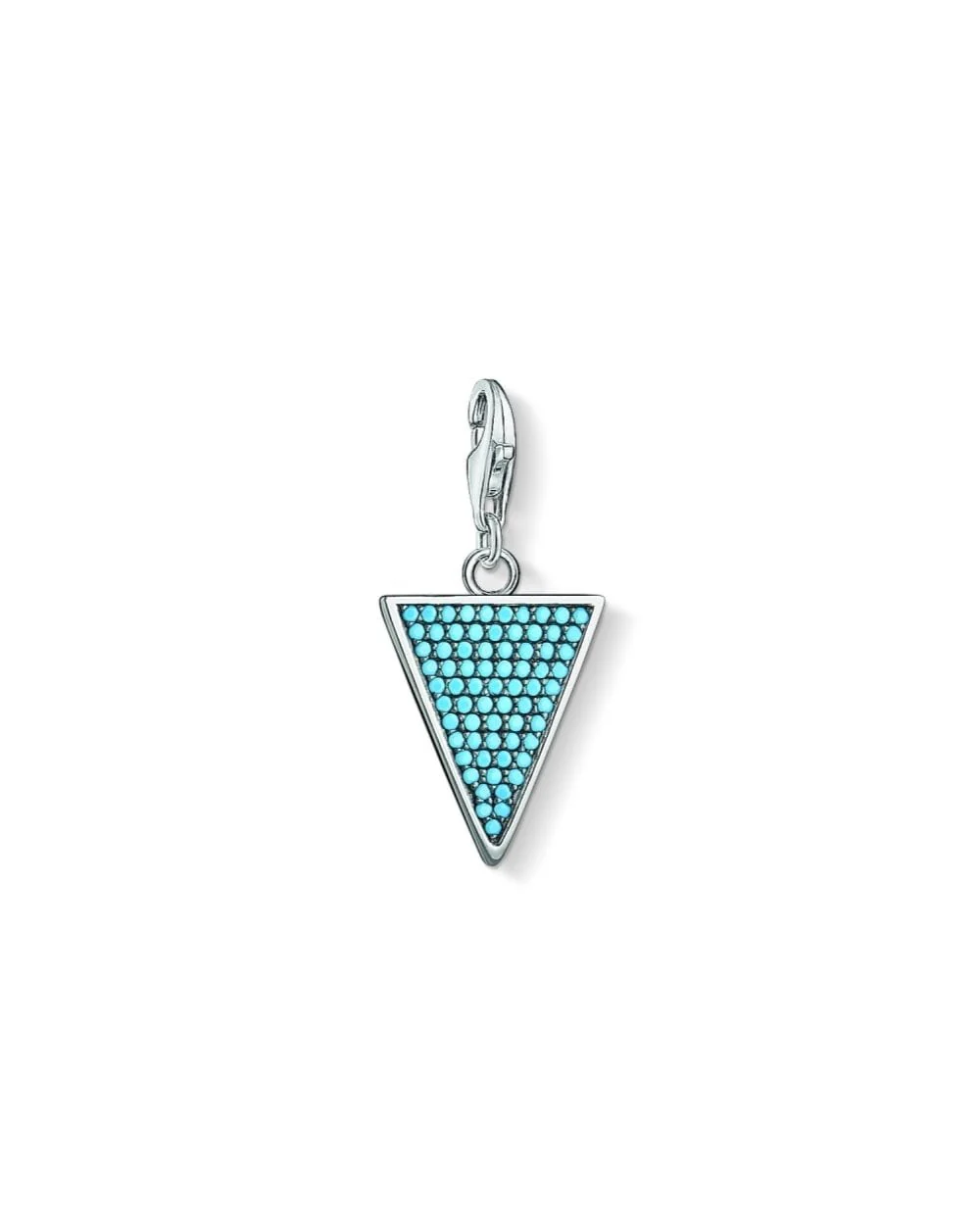 Blue Graphic Triangle Charm 1579-667-17
