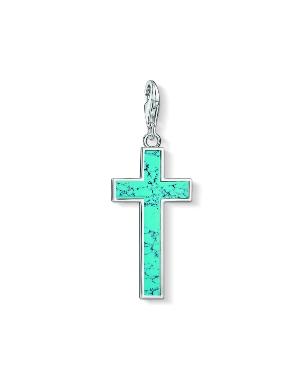 Turquoise Cross Charm Y0021-404-17